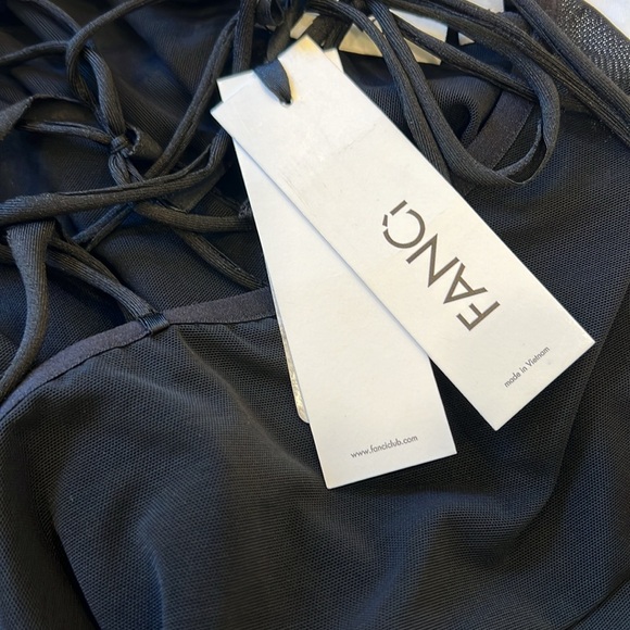 FANCI CLUB Madeline Dress Black Sheer Mesh Maxi - Picture 12 of 14